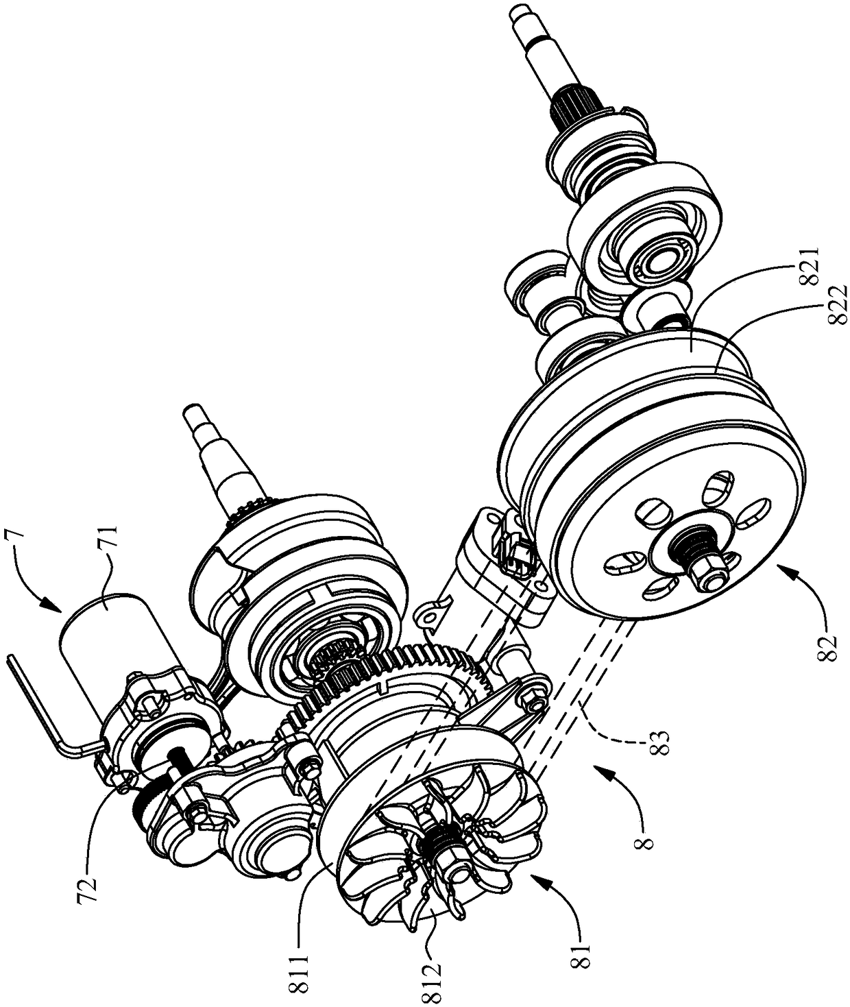 Continuously variable transmission control system for rolling vehicle