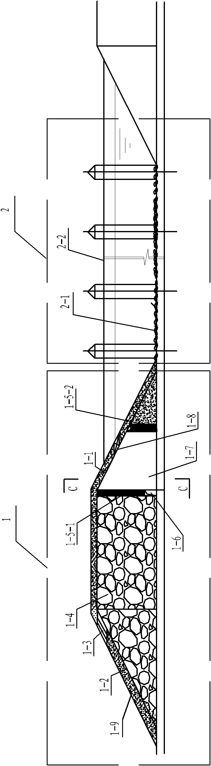 Unpowered urban inland river pollution control system and method