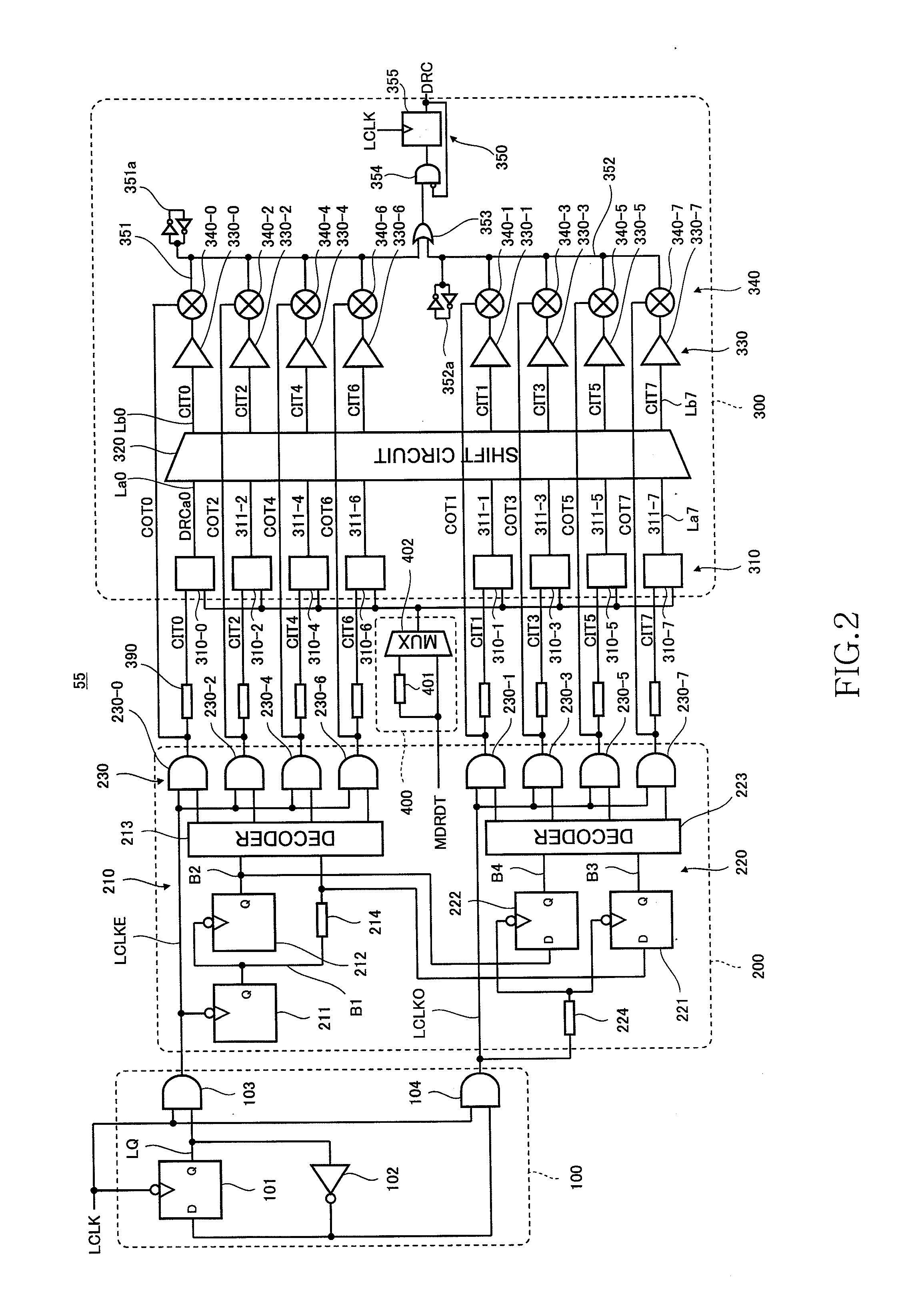 Latency counter, semiconductor memory device including the same, and data processing system