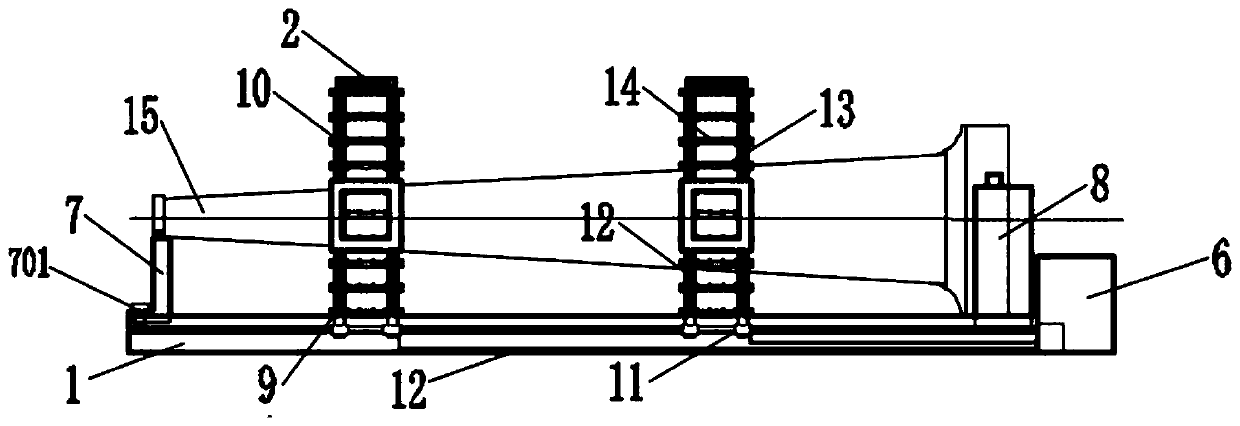 Digital auxiliary clamping device for curved surface parts