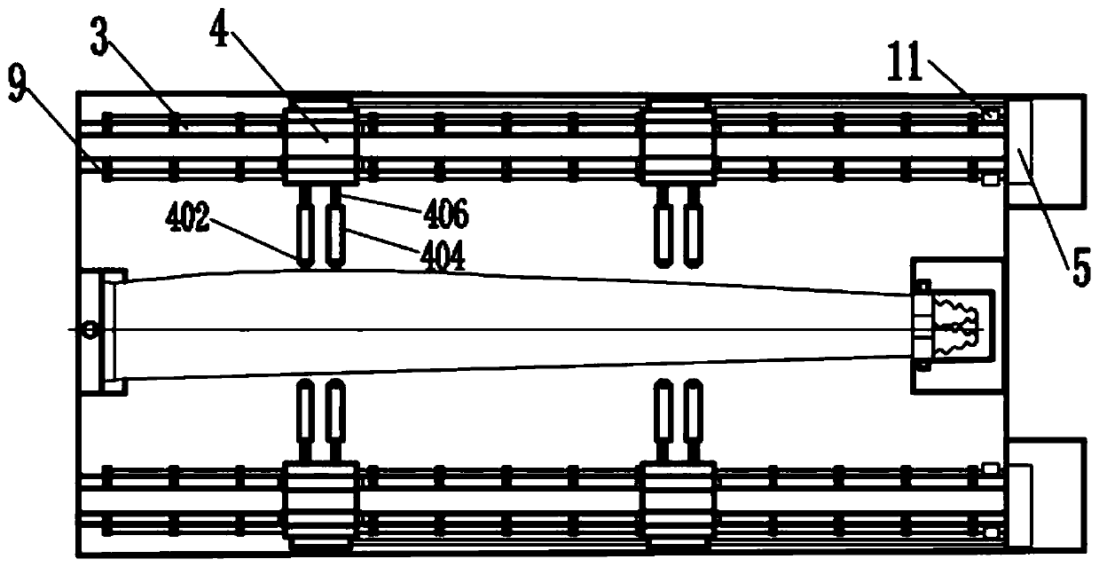 Digital auxiliary clamping device for curved surface parts