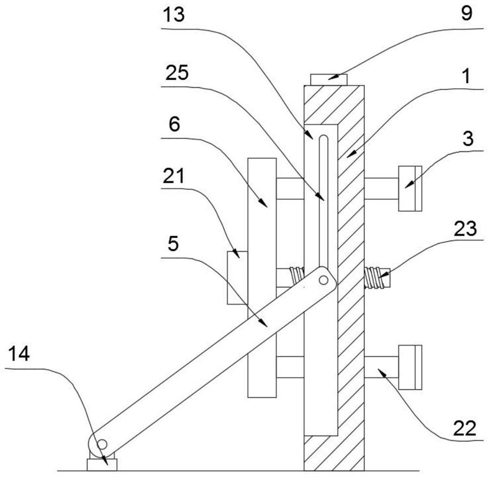 Formwork pouring device for building construction