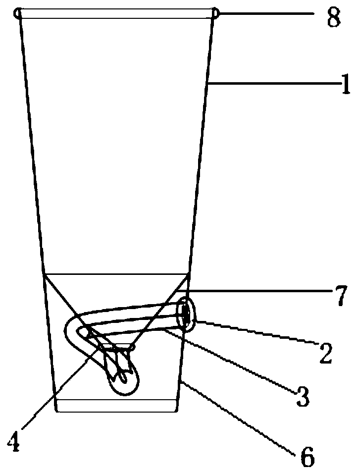 Portable environment-friendly straw cup