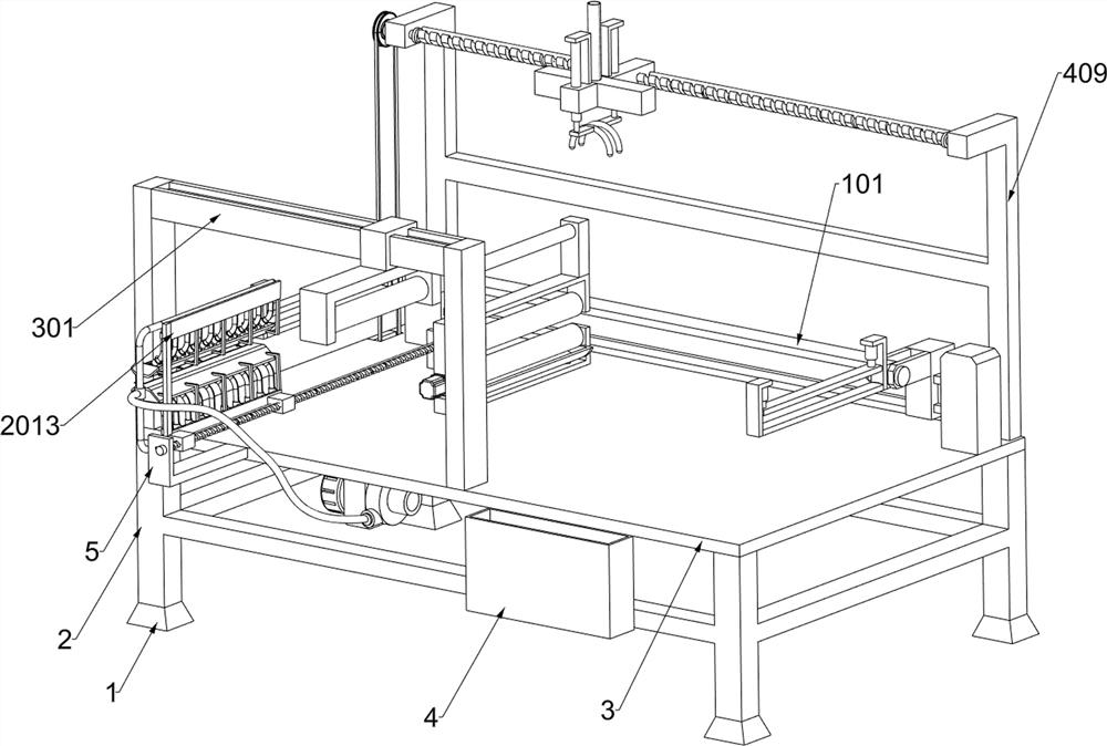 Cotton cloth gluing equipment for surface flattening treatment