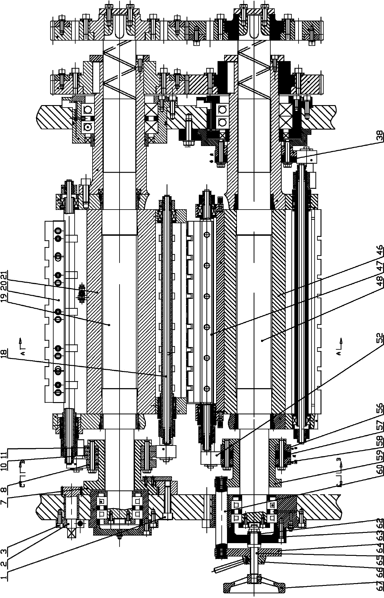 8K and 32K cam conversion regulation device for roll paper folding machine