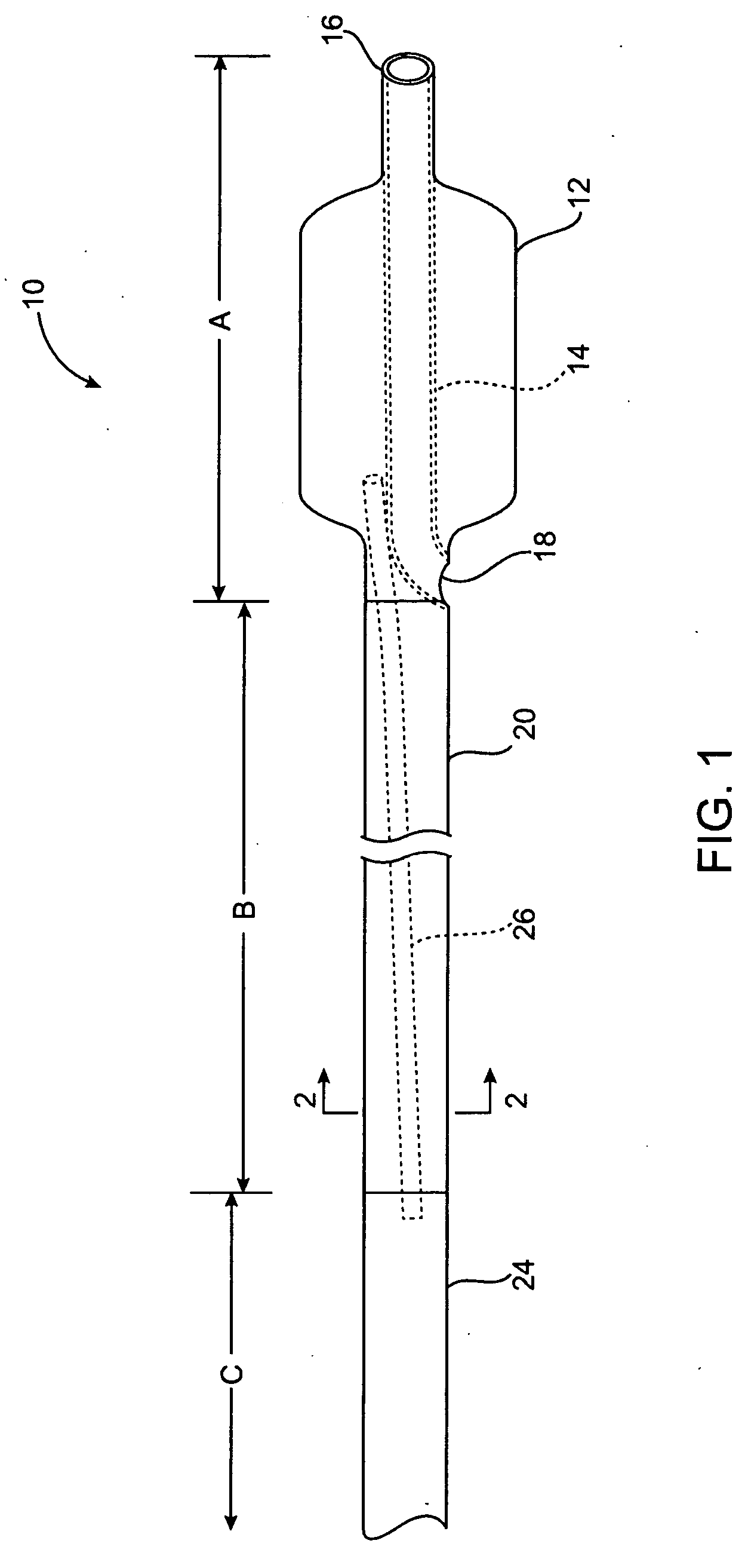 Balloon catheter with kink resistant distal segment