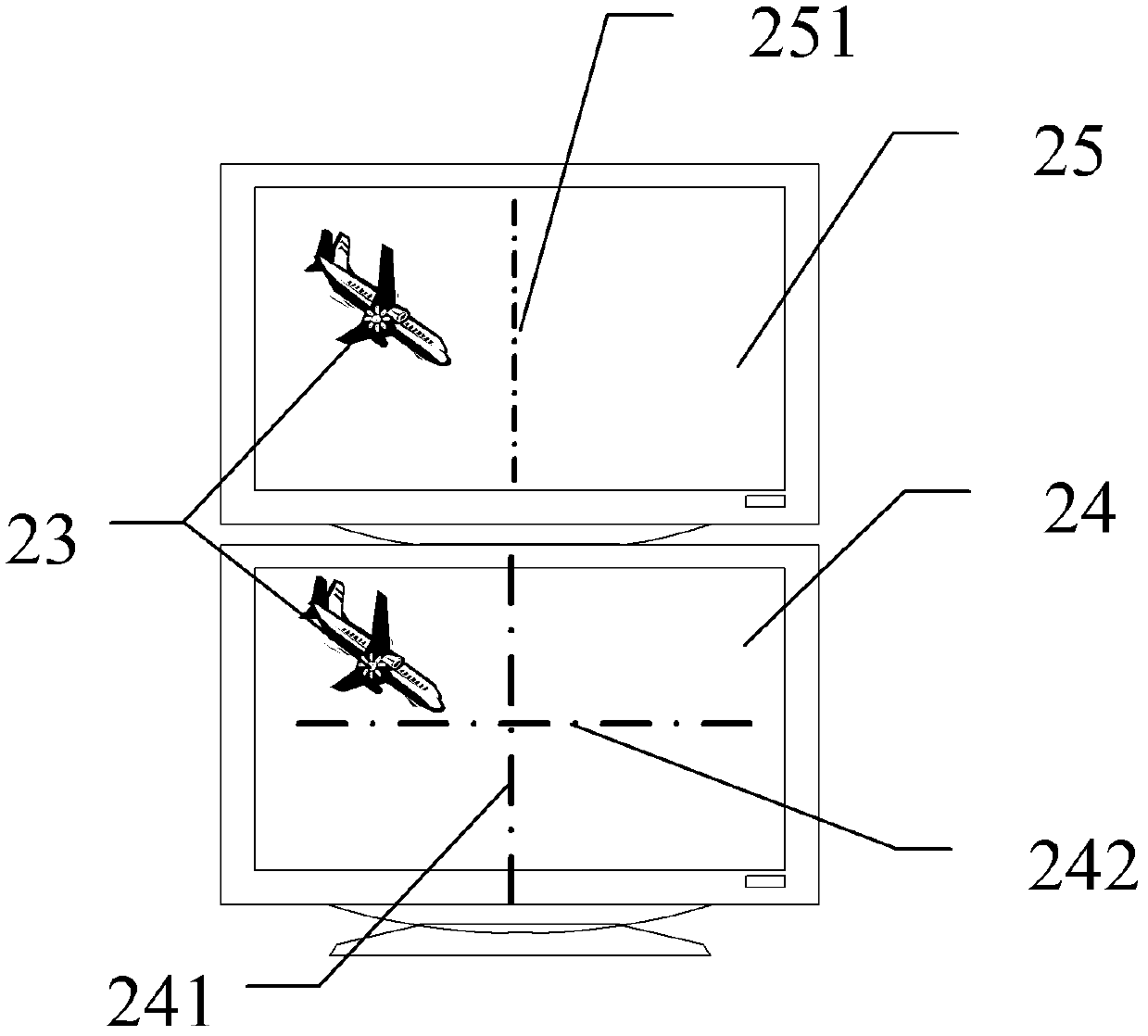 Video-assisted system for airplane landing