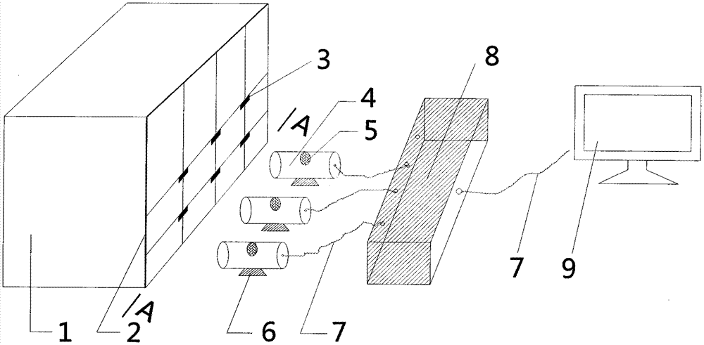 A soil displacement monitoring and acquisition device and method based on an indoor experimental environment