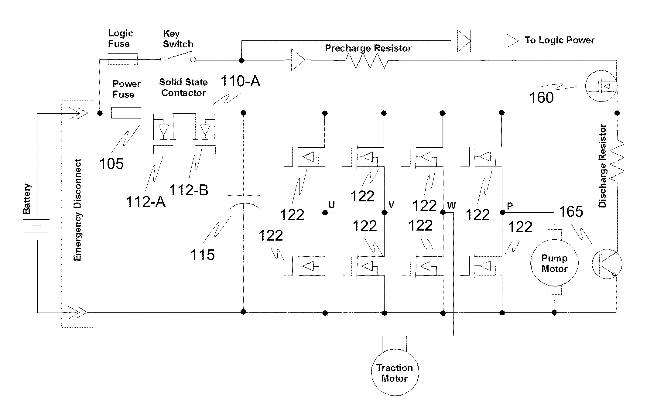 Motor controller with integrated safety function to eliminate requirement for external contactor