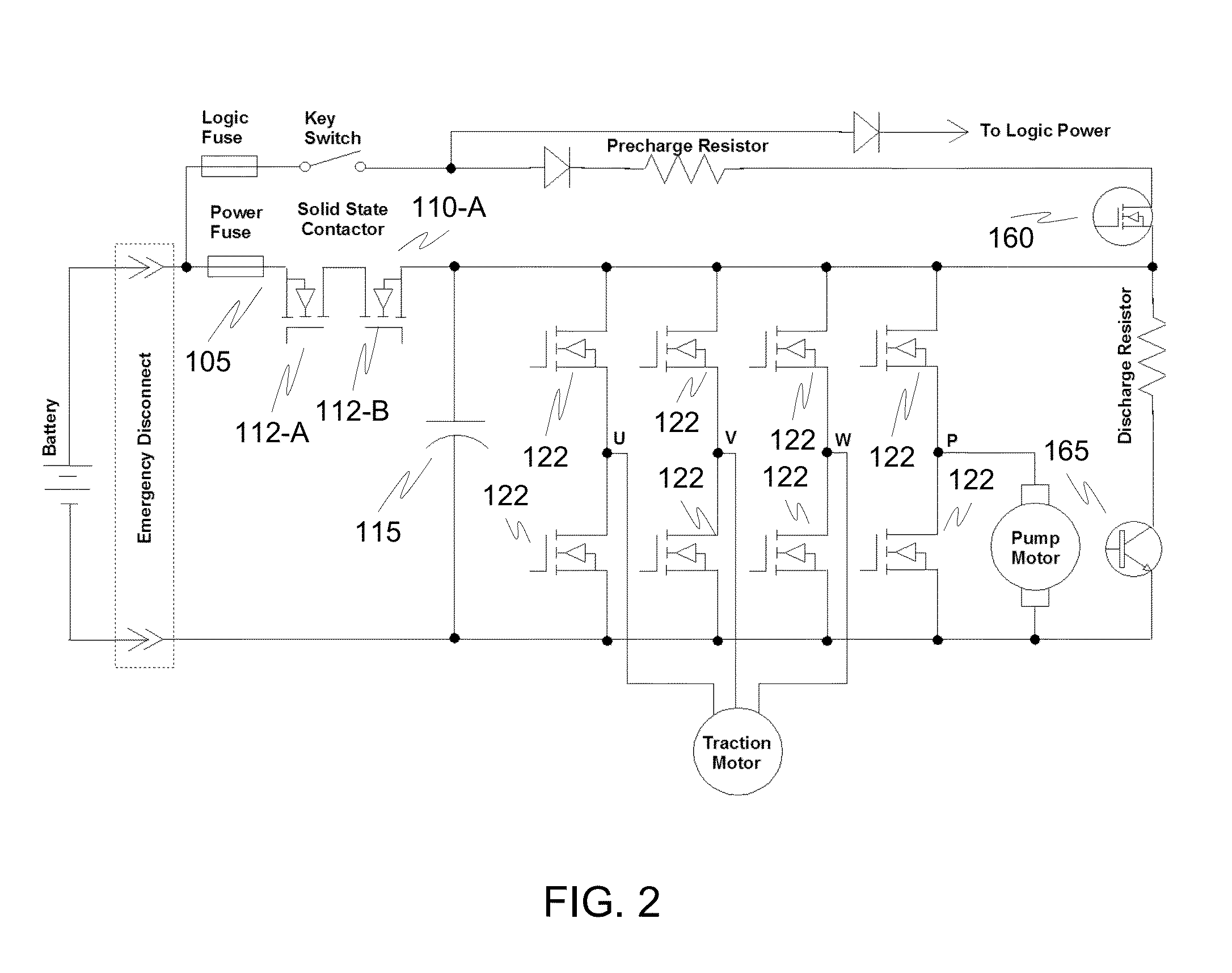 Motor controller with integrated safety function to eliminate requirement for external contactor