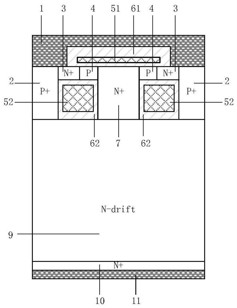 VDMOS device with high avalanche tolerance and preparation method