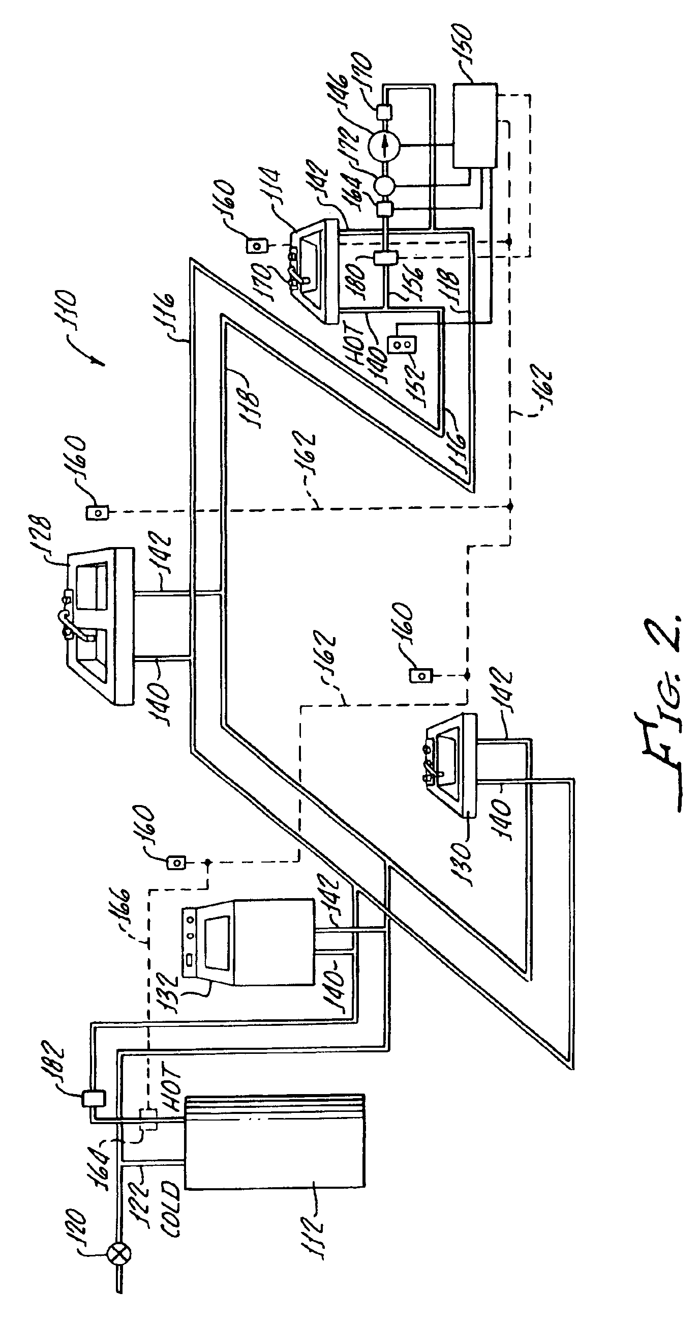 Method for operating a multi family/commercial plumbing system