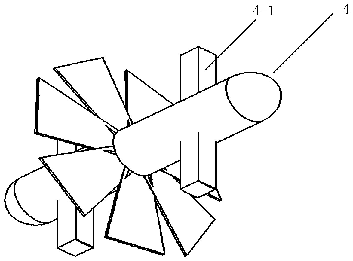 Moon pool vibration water column wave energy power generating device based on floating breakwater