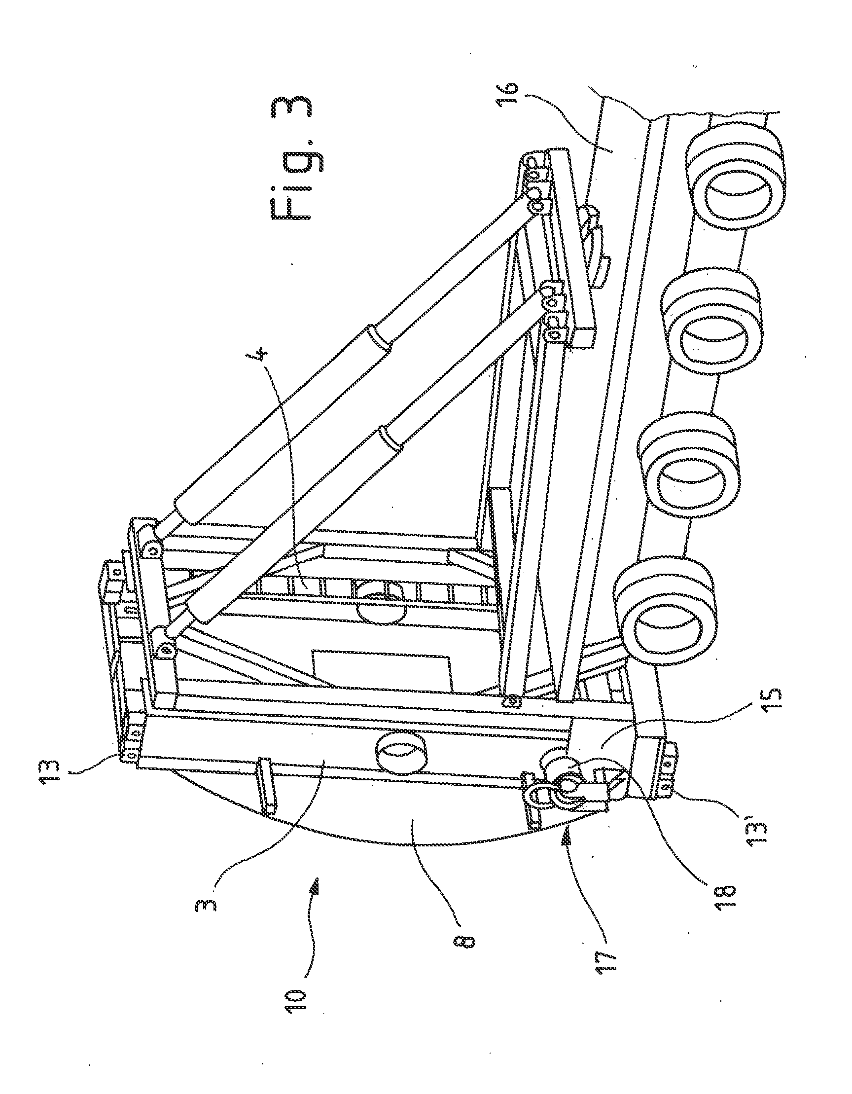 Method for handling tower sections of a tower and device for handling tower sections