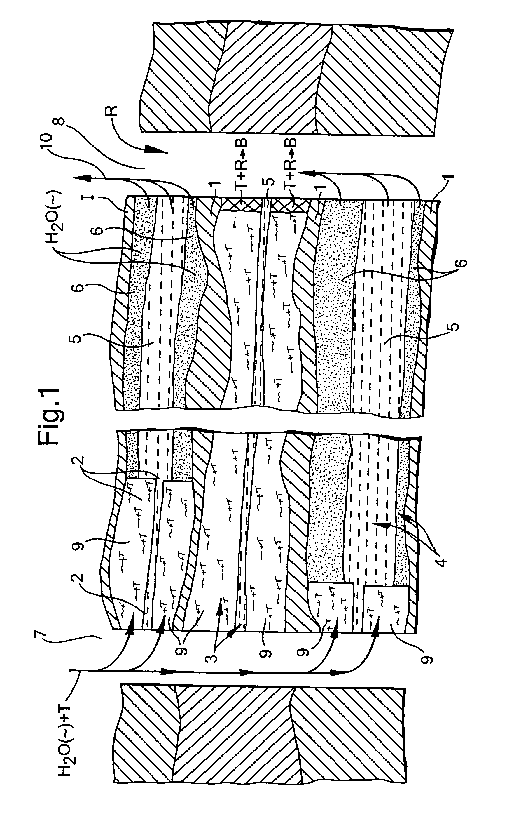 Inhibiting breakthrough of driving fluid via a permeable geological layer into an oil production well