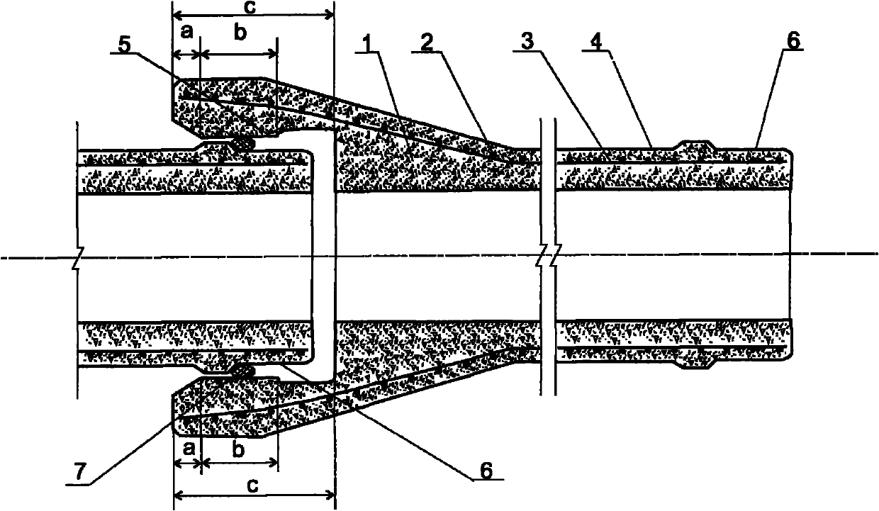 One-stage prestressed concrete pipe