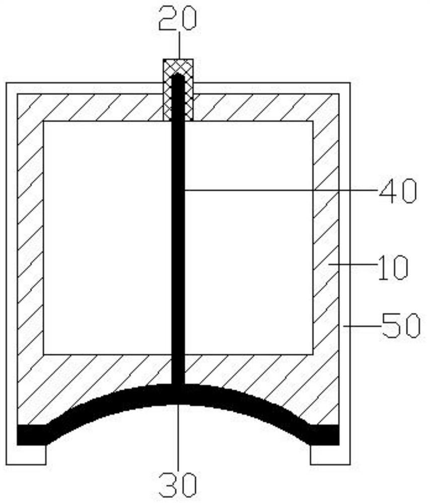 Self-focusing ultrasonic transducer, floor mopping robot and acoustic impedance calculating method