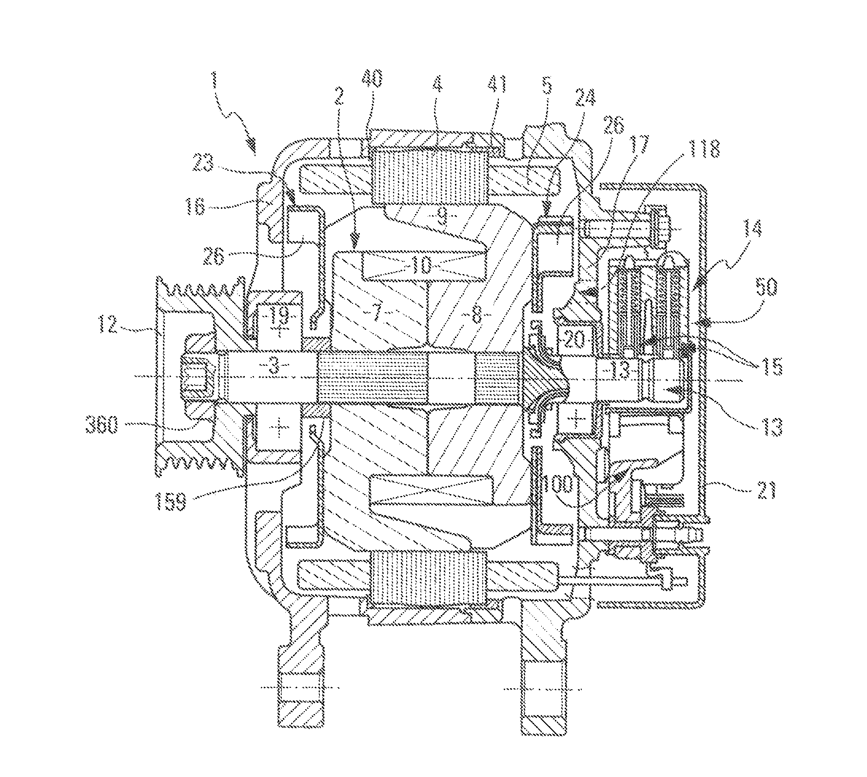 Voltage regulator device for a rotary electric machine, bearing for such a machine equipped with such a device and such a machine comprising such a bearing