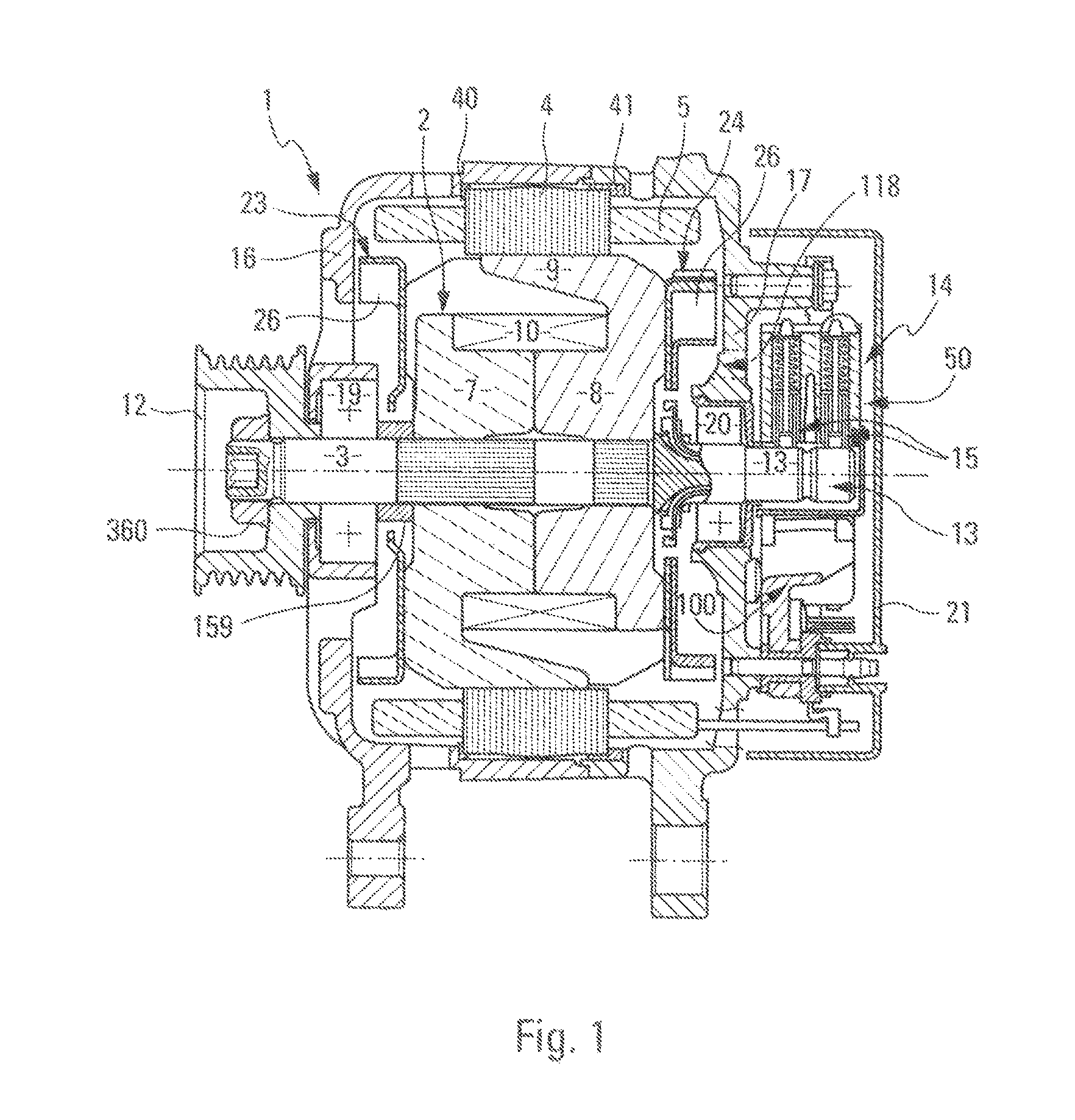 Voltage regulator device for a rotary electric machine, bearing for such a machine equipped with such a device and such a machine comprising such a bearing