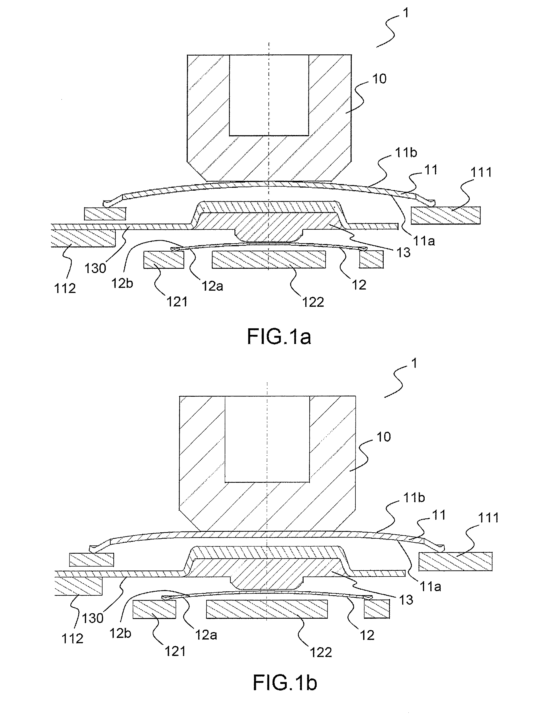 Compact Double-Contact Secured Pushbutton Switch