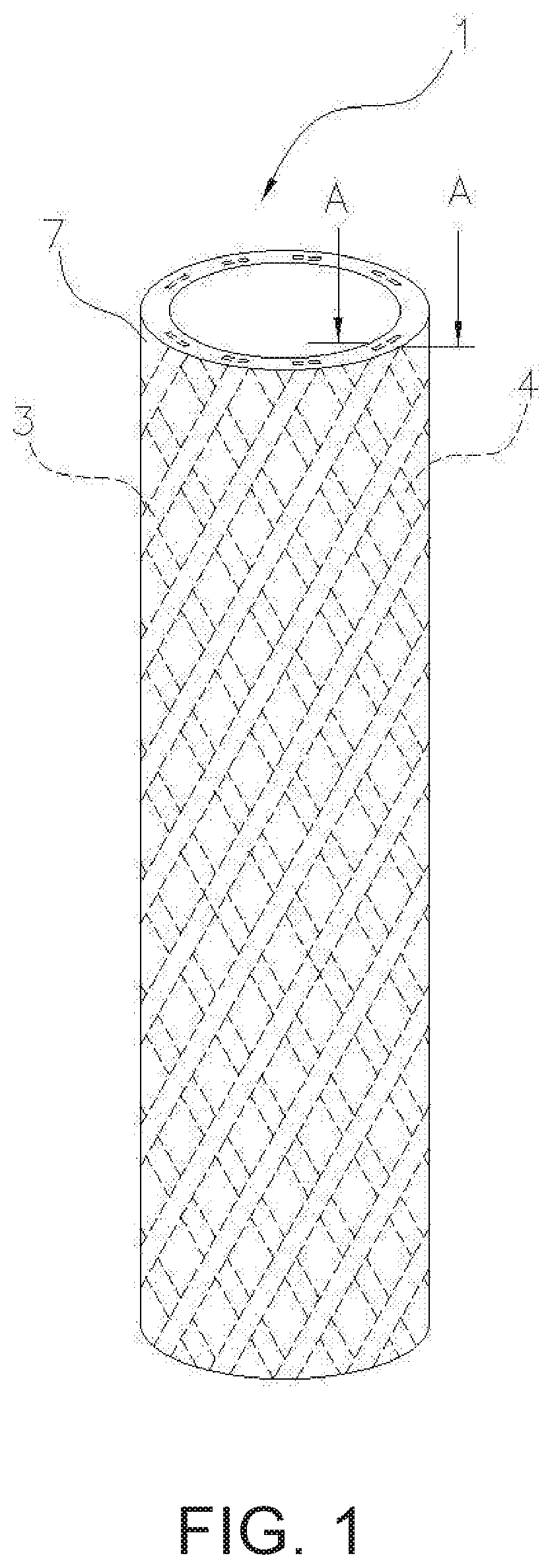 Tubular body containing sic fiber and method for producing the same