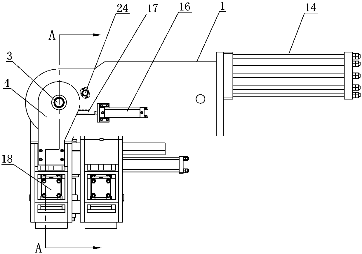 Pipe bending device in pipe bending machine