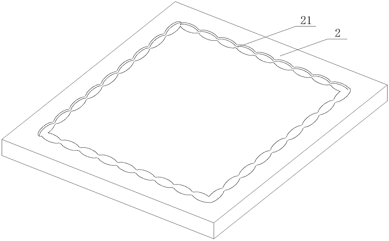 Tablecloth steam hot-pressing and cutting device and processing method implemented by same