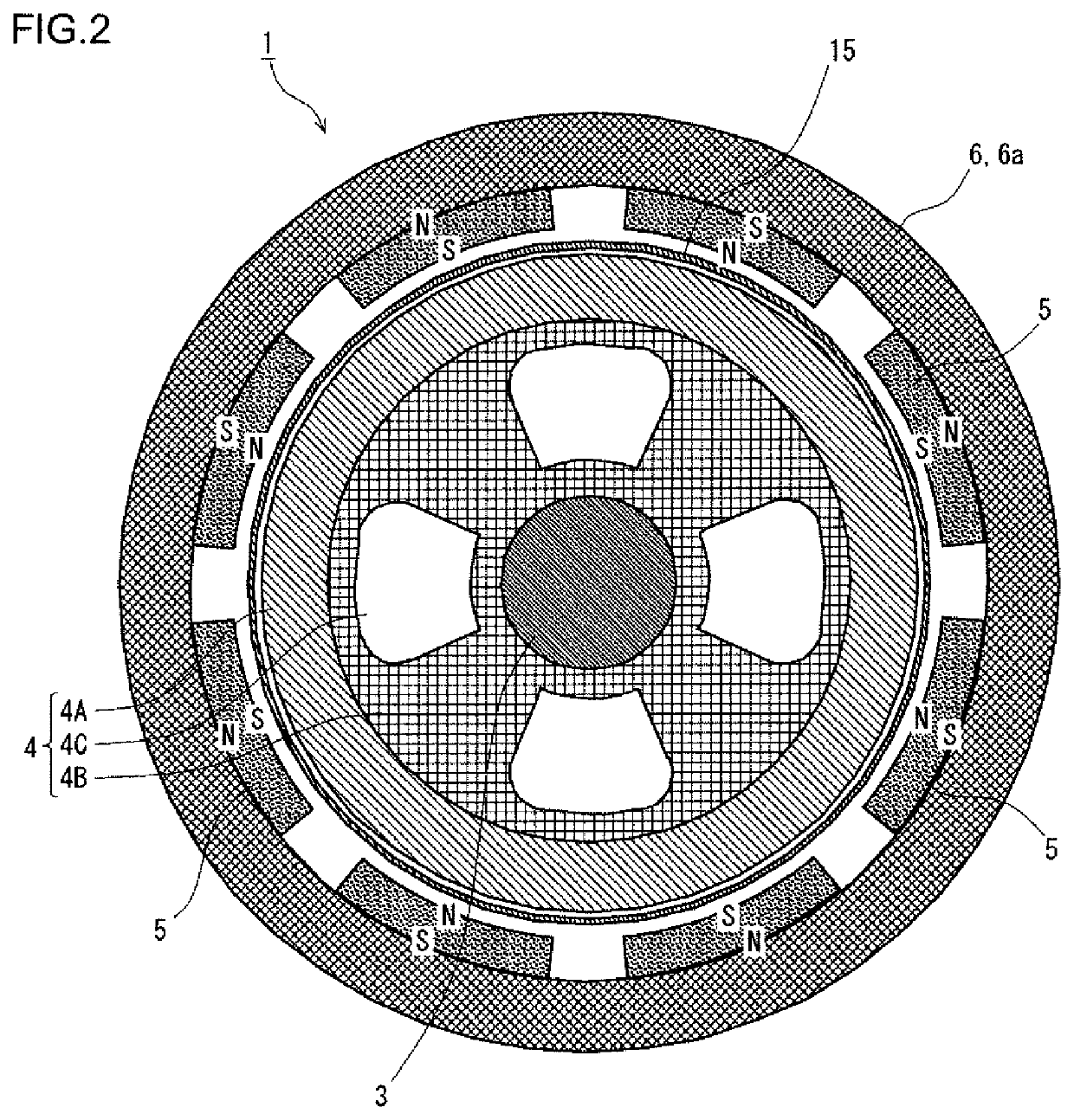 Eddy current heat generating apparatus