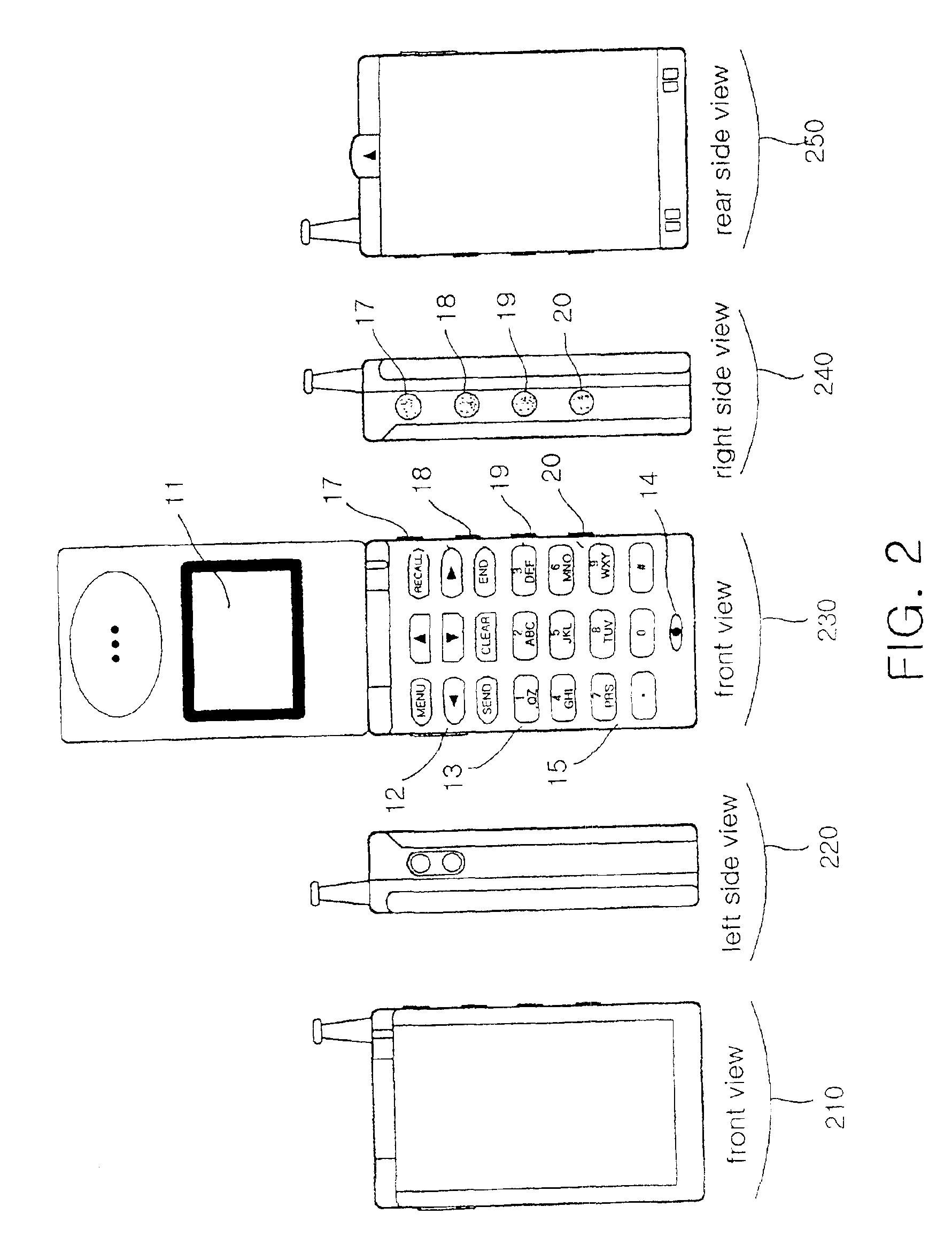 Keypad assembly with supplementary buttons and method for operating the same