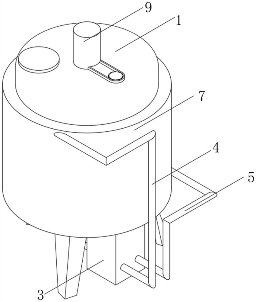 Three-stage fermentation device for pet active probiotics