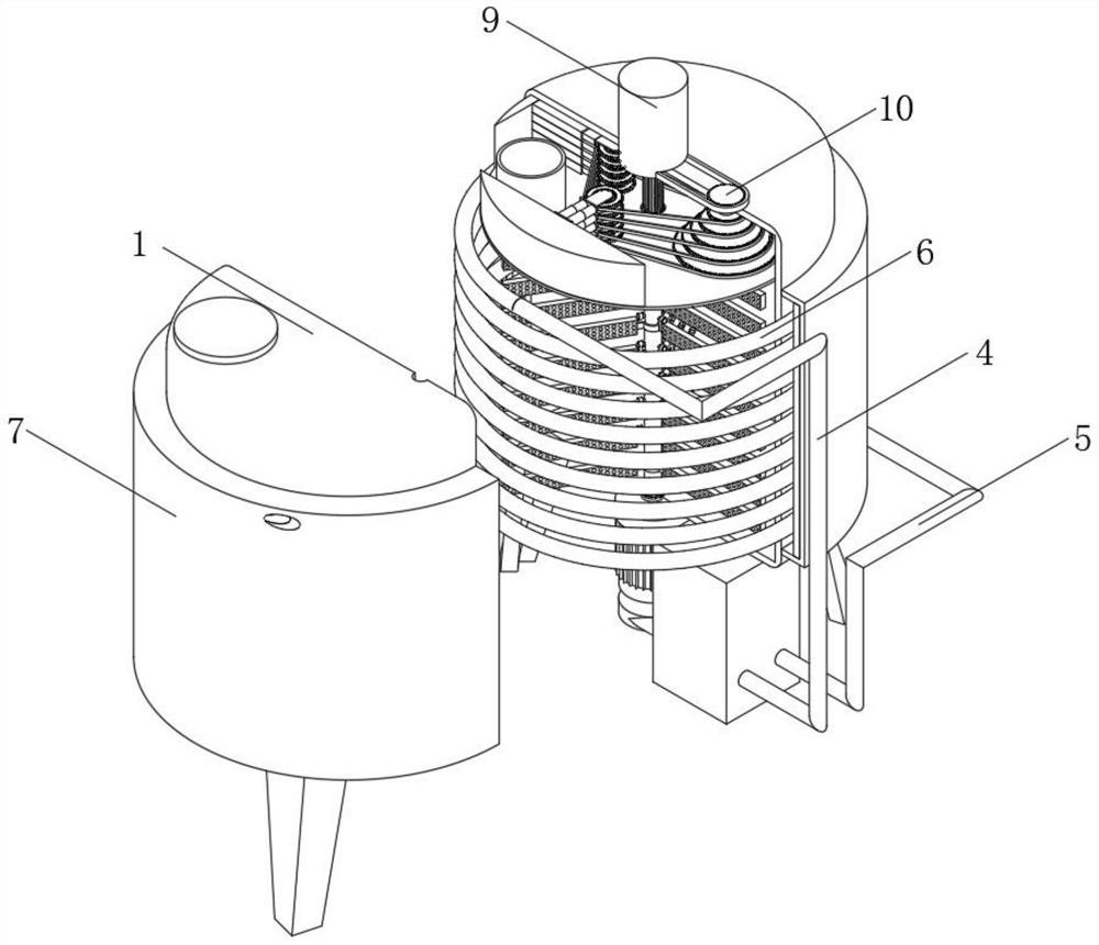 Three-stage fermentation device for pet active probiotics