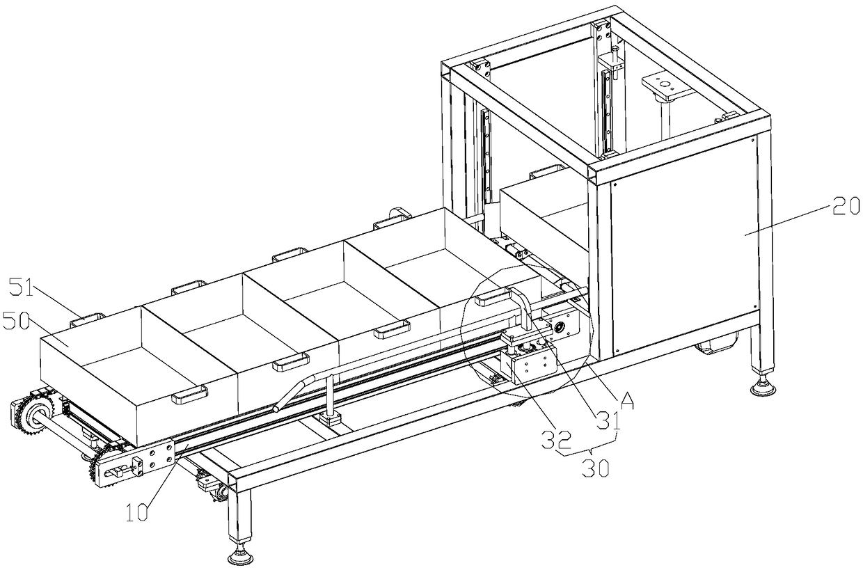 Feeding device and production system