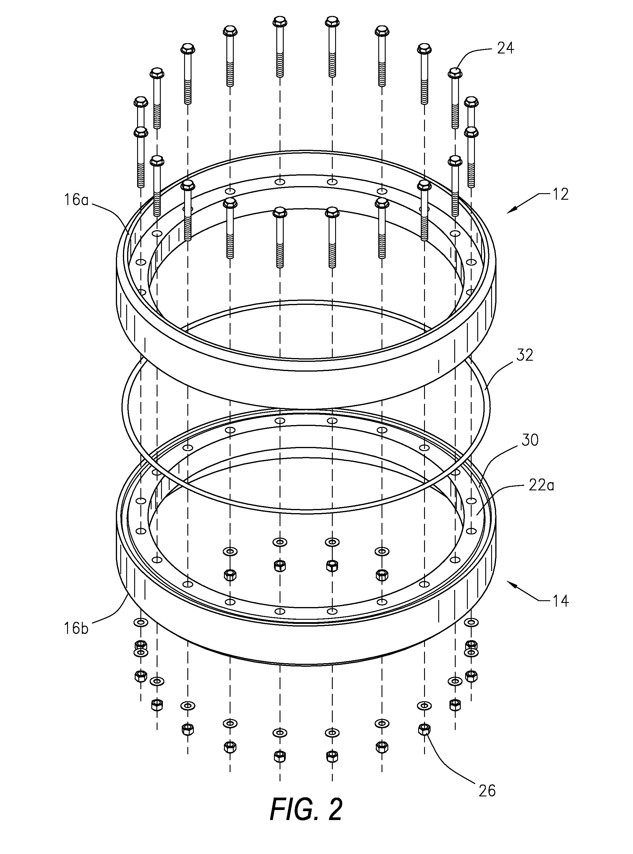 Structural flange connection system and method