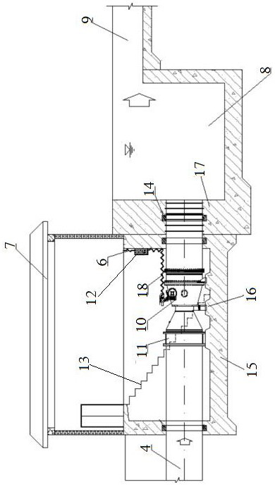 Inverted siphon inlet water level intelligent adjusting system and adjusting method thereof