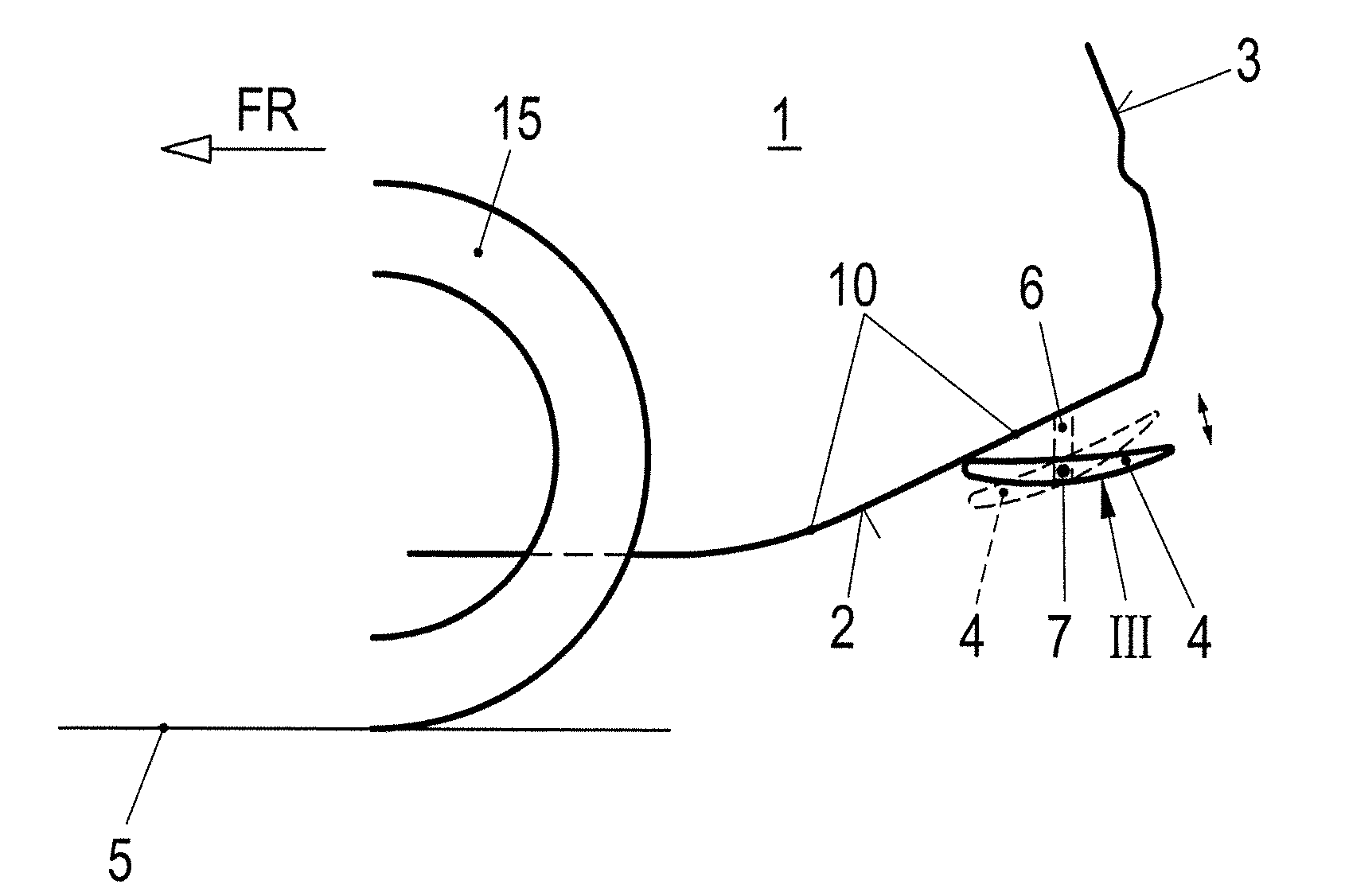 Motor vehicle with an adjustable air-guiding element