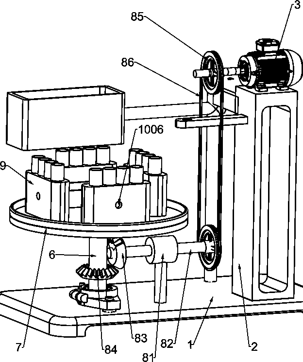 Mushroom liquid self-rotating type quantitative filling machine