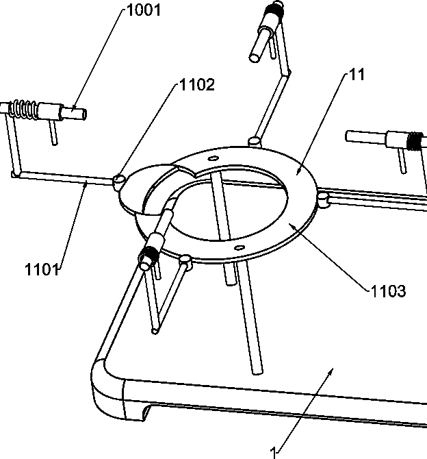 Mushroom liquid self-rotating type quantitative filling machine