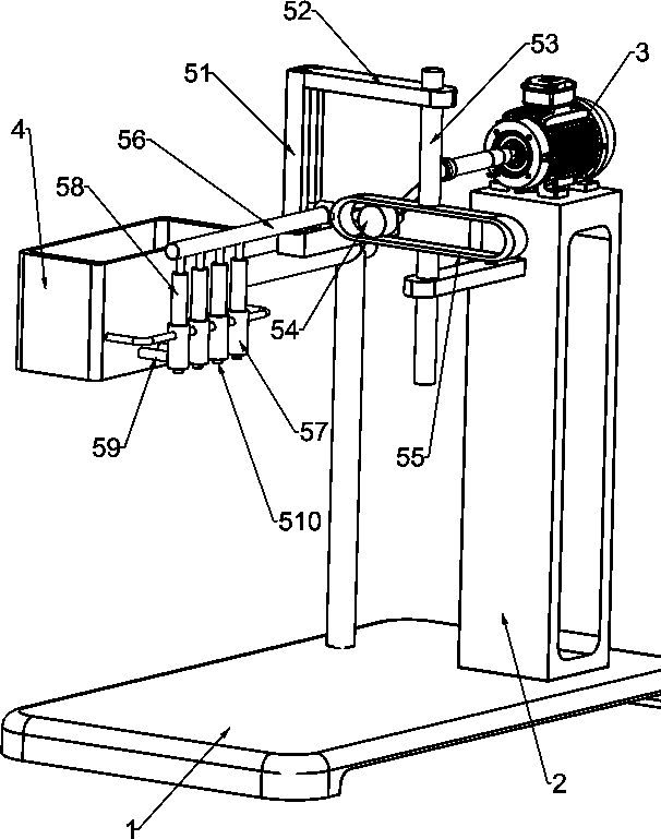 Mushroom liquid self-rotating type quantitative filling machine