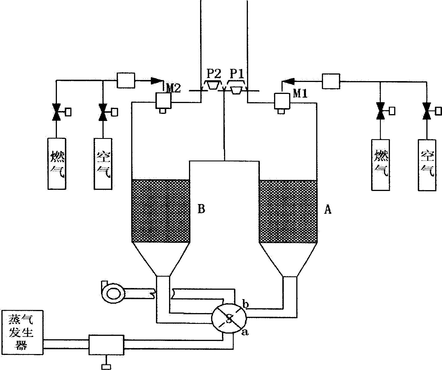 High temeprature and pressurized water vapor preparing porous ceramic device