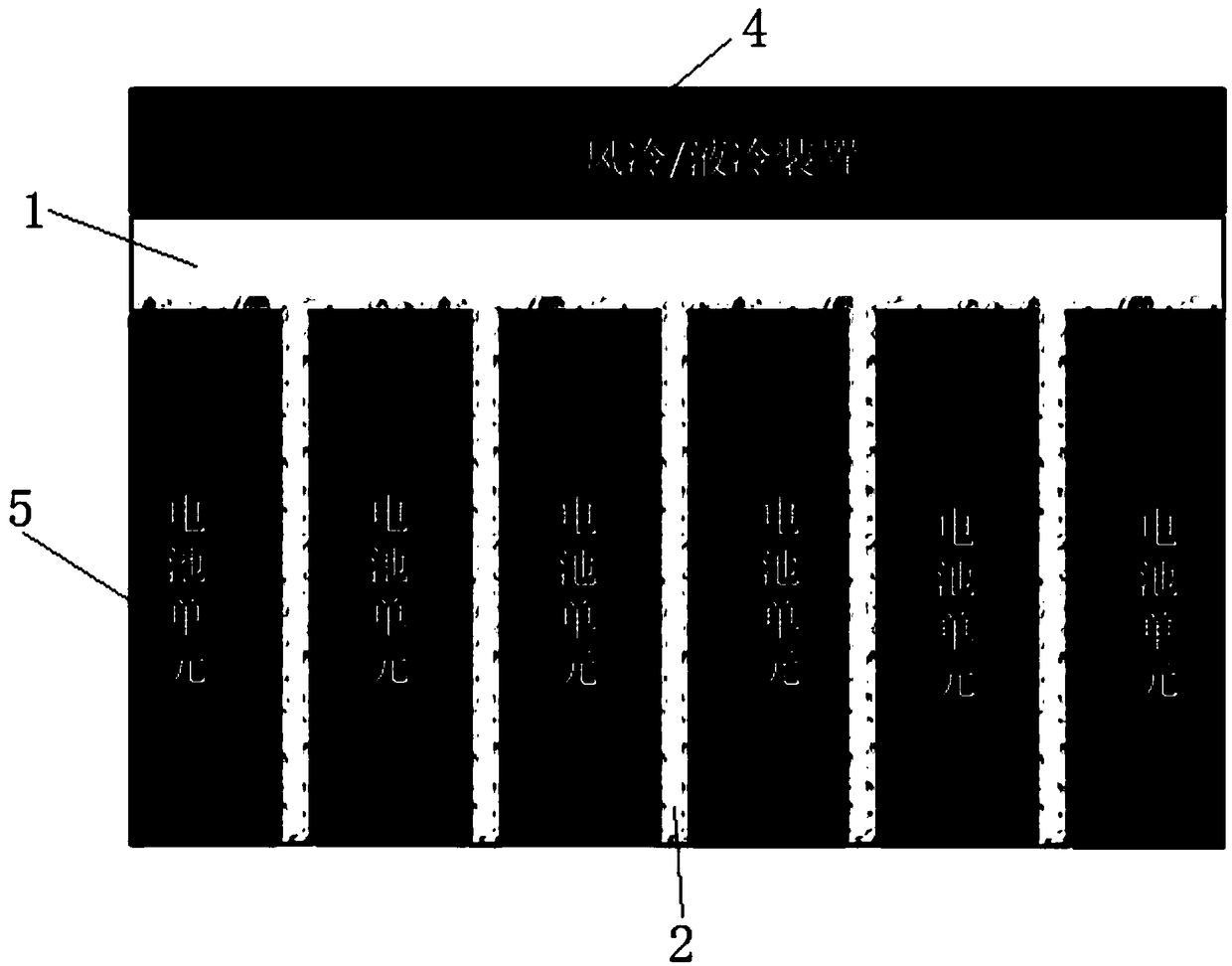 A battery two-phase heat dissipation device based on the heat pipe principle and a heat dissipation method thereof