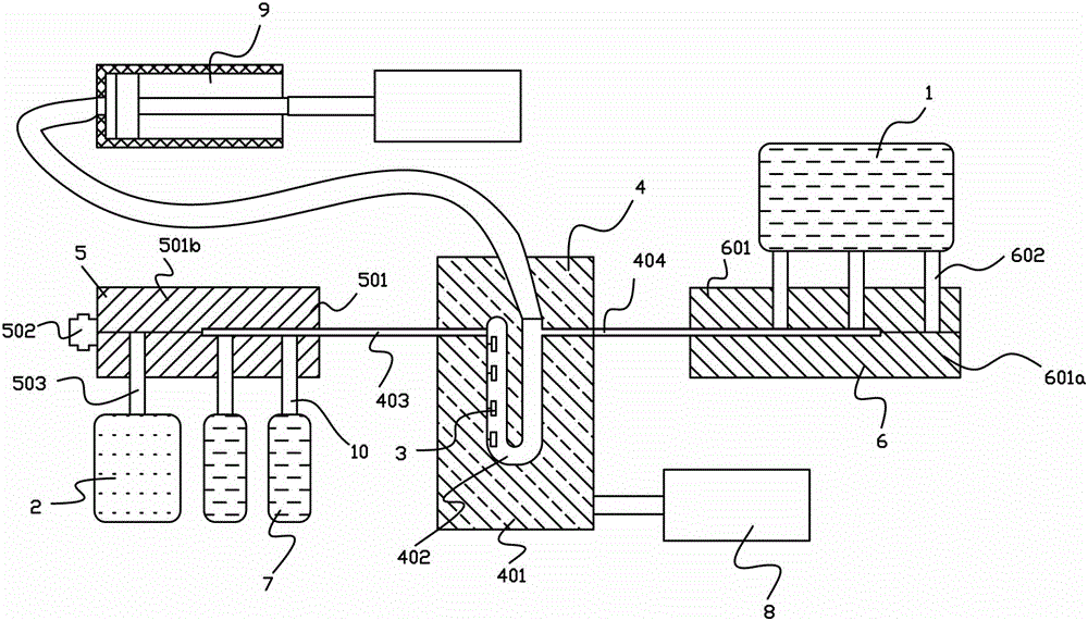 Self-calibrating measuring device and portable testing instrument