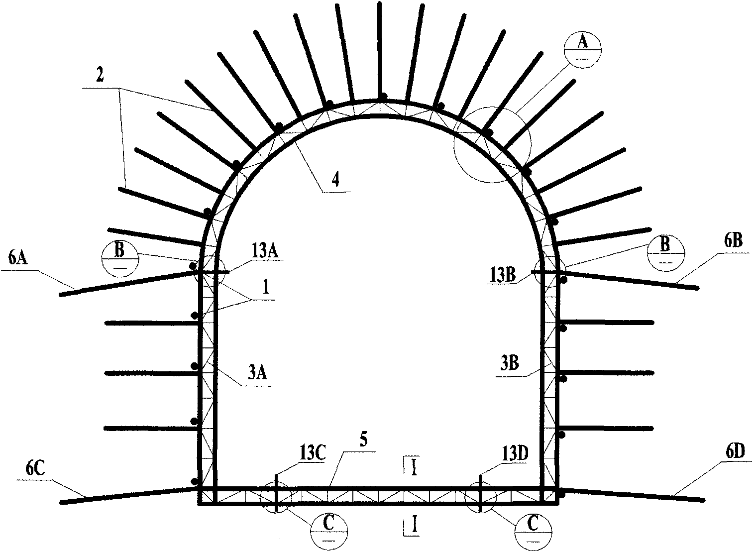 Quick supporting method for large-deformation roadway easy to fall, break and loosen and apparatus thereof