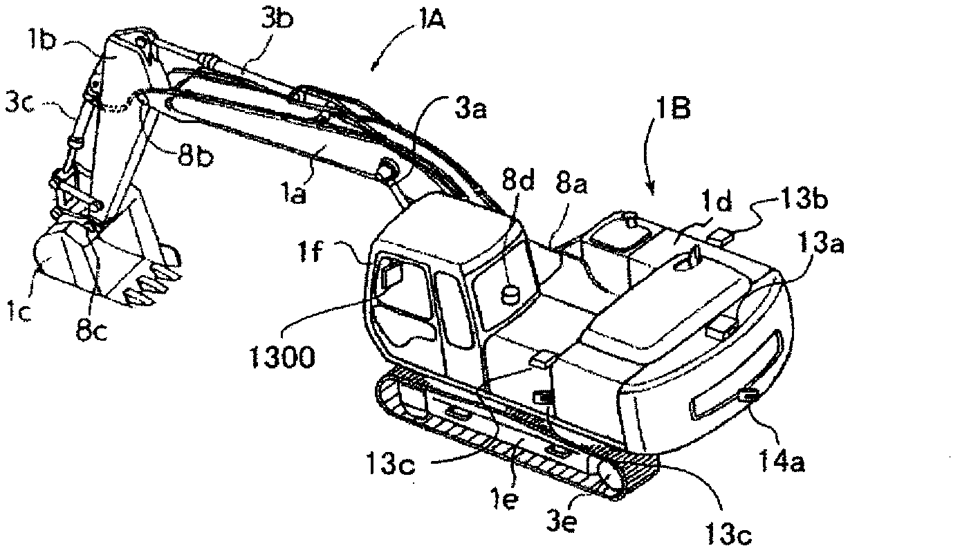 Work machine peripheral monitoring device