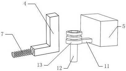 Large-angle swing floor spring