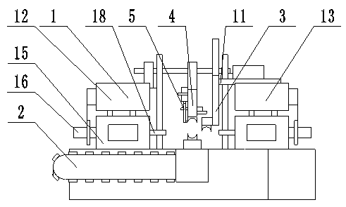 Automatic pipe end flattening machine