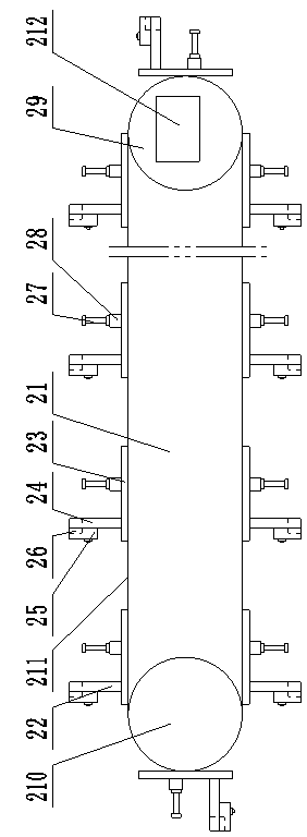 Automatic pipe end flattening machine