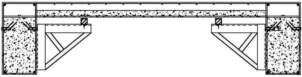 Supporting structure for fabricated structure beam plate connection and mounting method