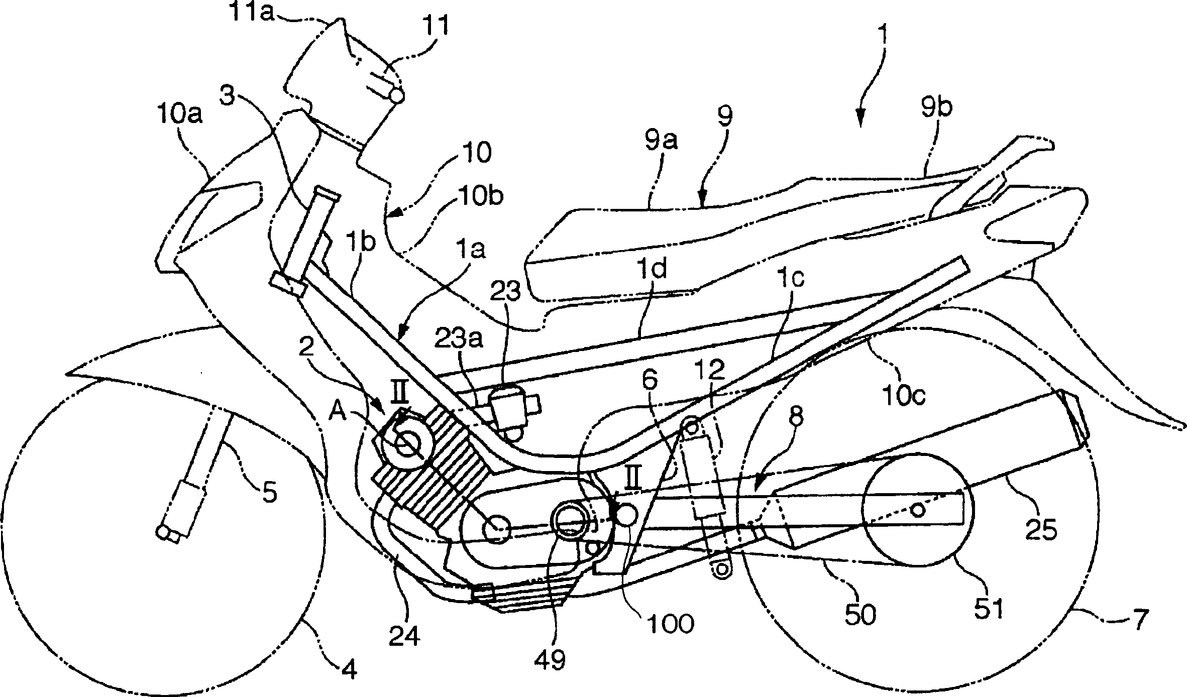 Engine for saddle riding-type vehicle and saddle riding-type vehicle with the same