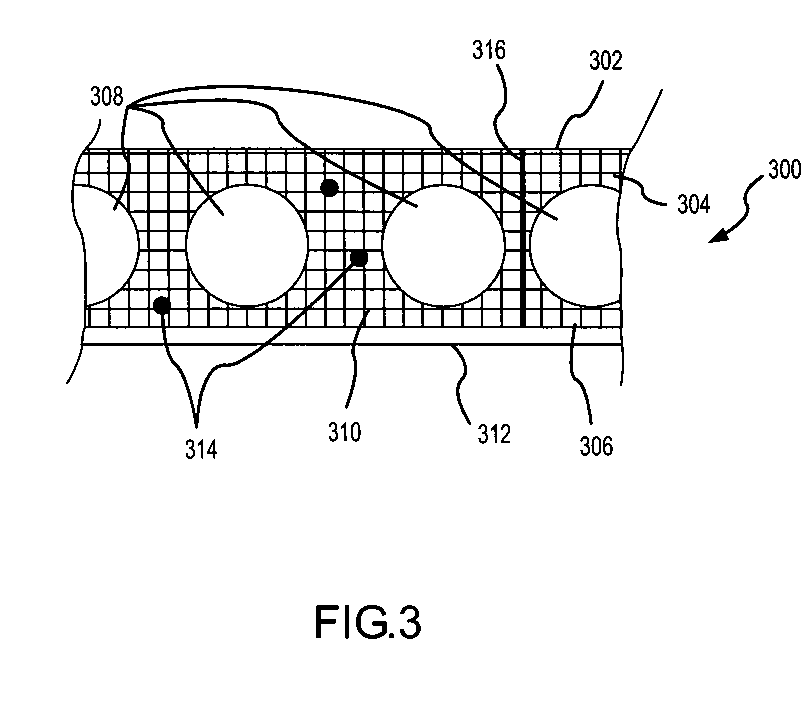 Engineered fabric with tightening channels