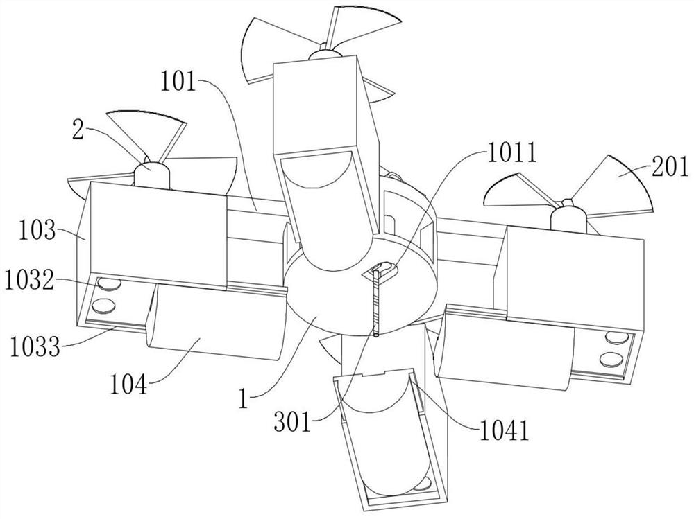 Aviation fire extinguishing auxiliary device and aviation fire extinguishing method